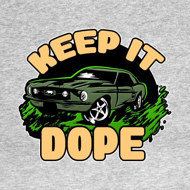 KEEP IT DOPE (CREAM & OLIVE) by LLDesign3r